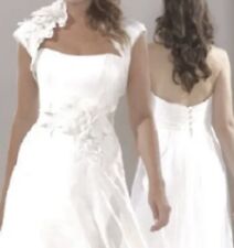 IVORY SASSI HOLFORD  KAYLEIGH WEDDING DRESS WITH FLORAL BELT & JACKET. RRP £2500