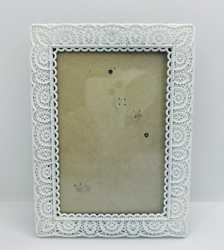 Ornate white picture shabby - ornate,