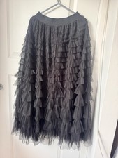  Long Black Maxi Tulle Skirt 