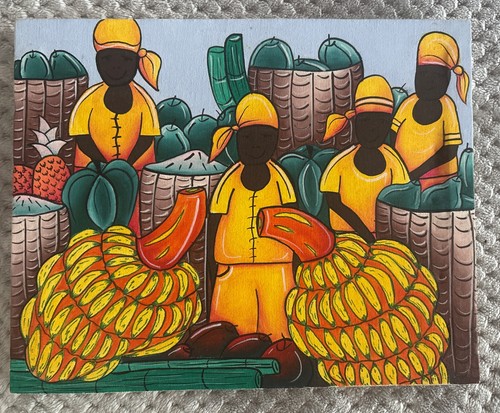 Haitian sellers market bananas - market,