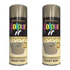 2x Desert Sand Matt Spray