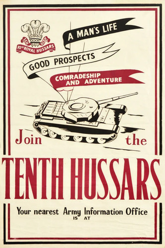 Tenth hussars recruitment army - hussars,