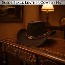 Geniune Leather Cowboy Hat