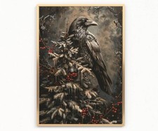 raven Print Dark Academia