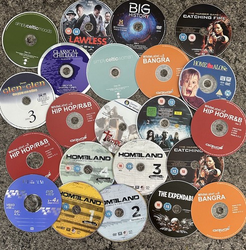 120 loose new dvd discs - new,