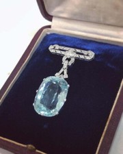 105 ctw Cushion cut Aquamarine
