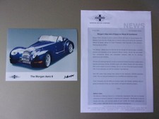 MORGAN AERO 8 orig 2001 UK Mkt News Release & Press Photo