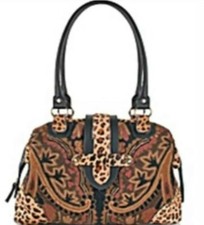Gorgeous New Crewel Embroidered Clever Carriage Company Satchel - Great Quality 
