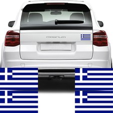 4x Greece Flag Car Van
