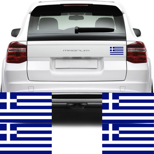 Greece flag car - 4x,