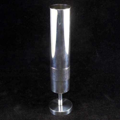 Vintage silver plate bud vase - vintage,