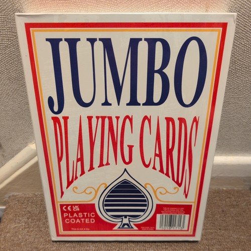 Jumbo playing cards aprox - playing, x
