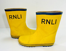 RNLI Logo, Unisex Children's Yellow Wellies, Wellington Boots, UK Size 1