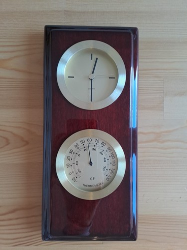 Indoor clock weather station - clock,