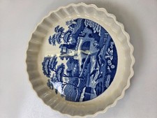 Spode "Blue Tower" Imperial Cookware Stone China Oven to Table Quiche Tart Dish