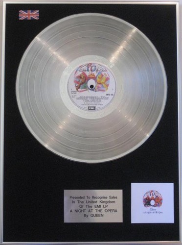 Queen platinum disc with - queen, (with