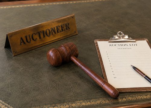 Vintage auctioneer gavel - vintage,