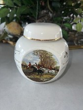 Vintage Staffordshire  Kitchen   Canisters  Or Cookies Jar With Lid