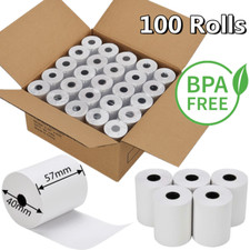 100 Rolls 57x40 Thermal rolls