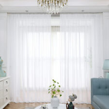 Pair (2 Panels) Voile Curtains