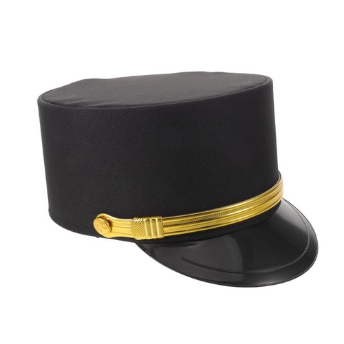 Unisex black train driver hat - unisex,