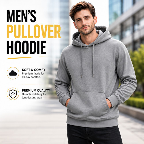 Mens pullover hoodie hooded - pullover,