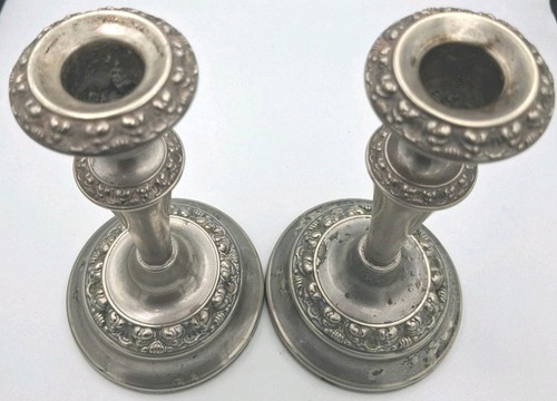Pair vintage silver plated - vintage,