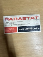 VINTAGE GRAMAPHONE RECORD STYLUS CLEANING KIT Brush PARASTAT  MK4 HI FI - E34