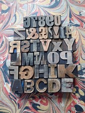 Vintage wooden letterpress - vintage,