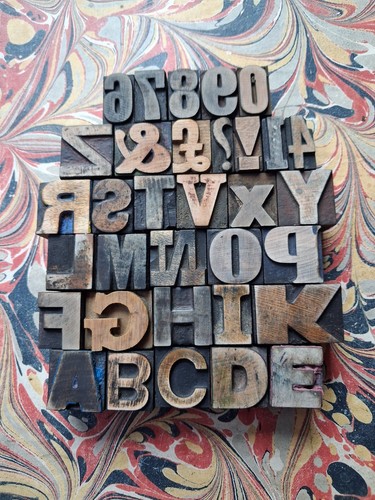 Vintage wooden letterpress - vintage,