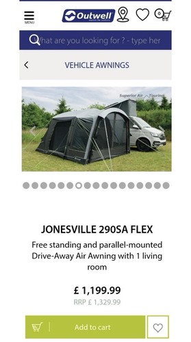 Outwell jonesville 290sa flex - outwell,