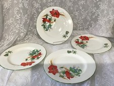 Duchess Fine Bone China Tea Plates in the Poppies Design x 4