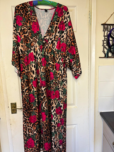 Leopard floral maxi - leopard,