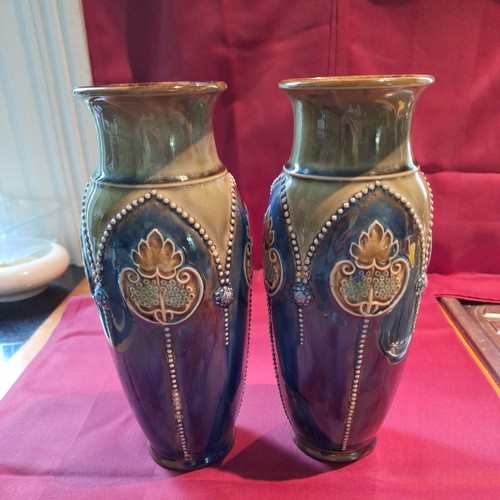 Royal doulton pair vases - doulton,