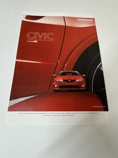 New Classic Honda Civic Type R FN2 Red Magazine Advert Poster Man Cave Wall Art
