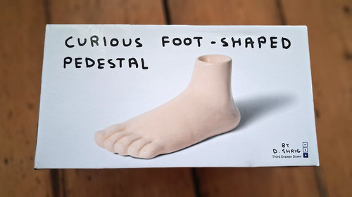 David shrigley foot shaped - david,