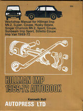 Hillman Imp Singer Chamois Sunbeam Stiletto 1969-72 Autobooks workshop manual