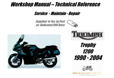 Triumph Trophy 1200 Service Repair Workshop Manual USB 1990 - 2004