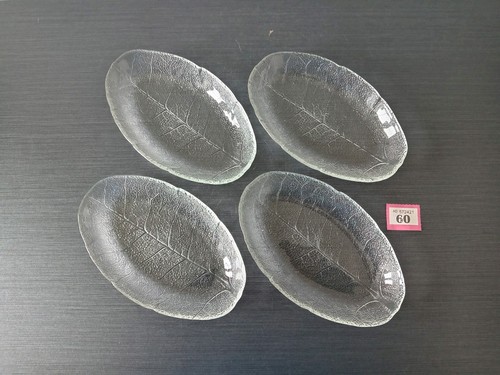 Vintage arcoroc aspen leaf - 4x,