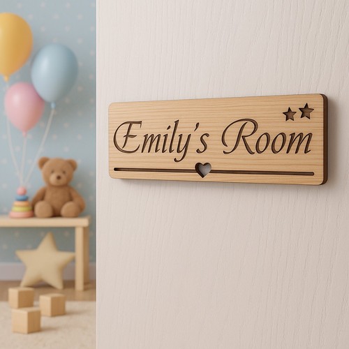 Personalised bedroom name - name, door