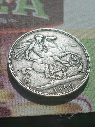 1900 crown coin queen - crown,