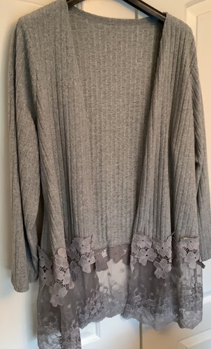 Ladies 4xl grey part - 4xl, lace