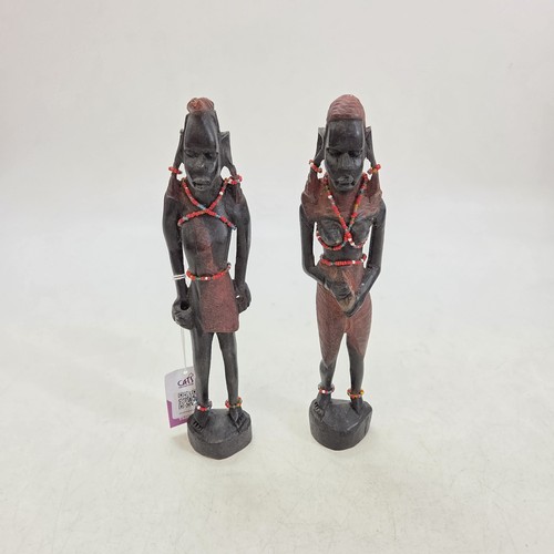 Pair hand carved - pair,