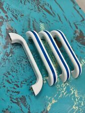 96mm Blue Striped Kitchen Door D Handles Drawer Vintage Retro Wardrobe Upcycling