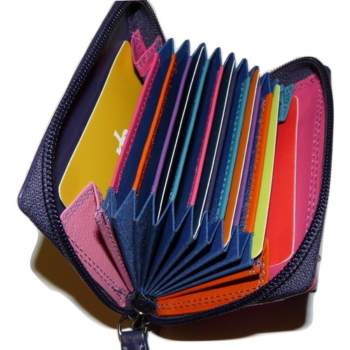 Concertina leather credit - leather, card