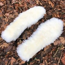 100% REAL SHEEPSKIN INSOLES DEEP PILE LADIES/GENTS SIZE 6 - 9 SOFT & WARM SHEEP