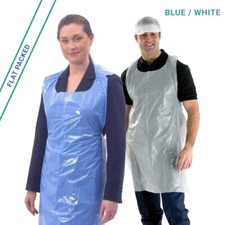 Disposable Plastic Aprons Blue