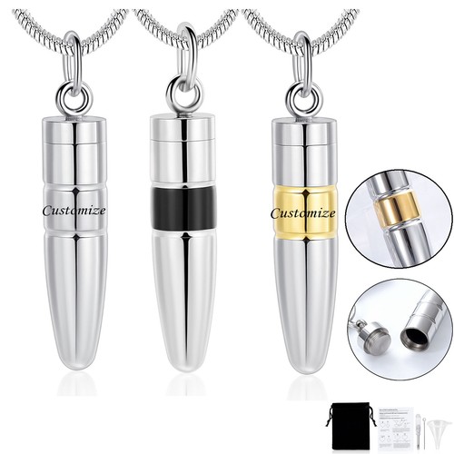 Cremation jewelry bullet urn - cremation,