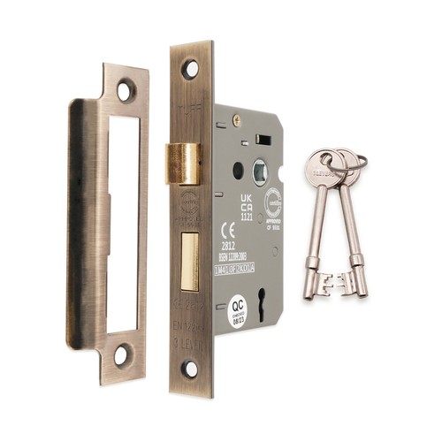 Sash lock antique brass 3 - sash,