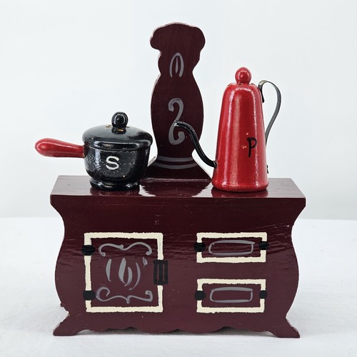 Antique look wooden stove - antique,